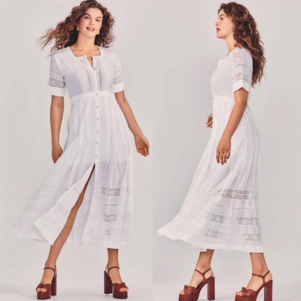 LOVESHACKFANCY Edie White Dress